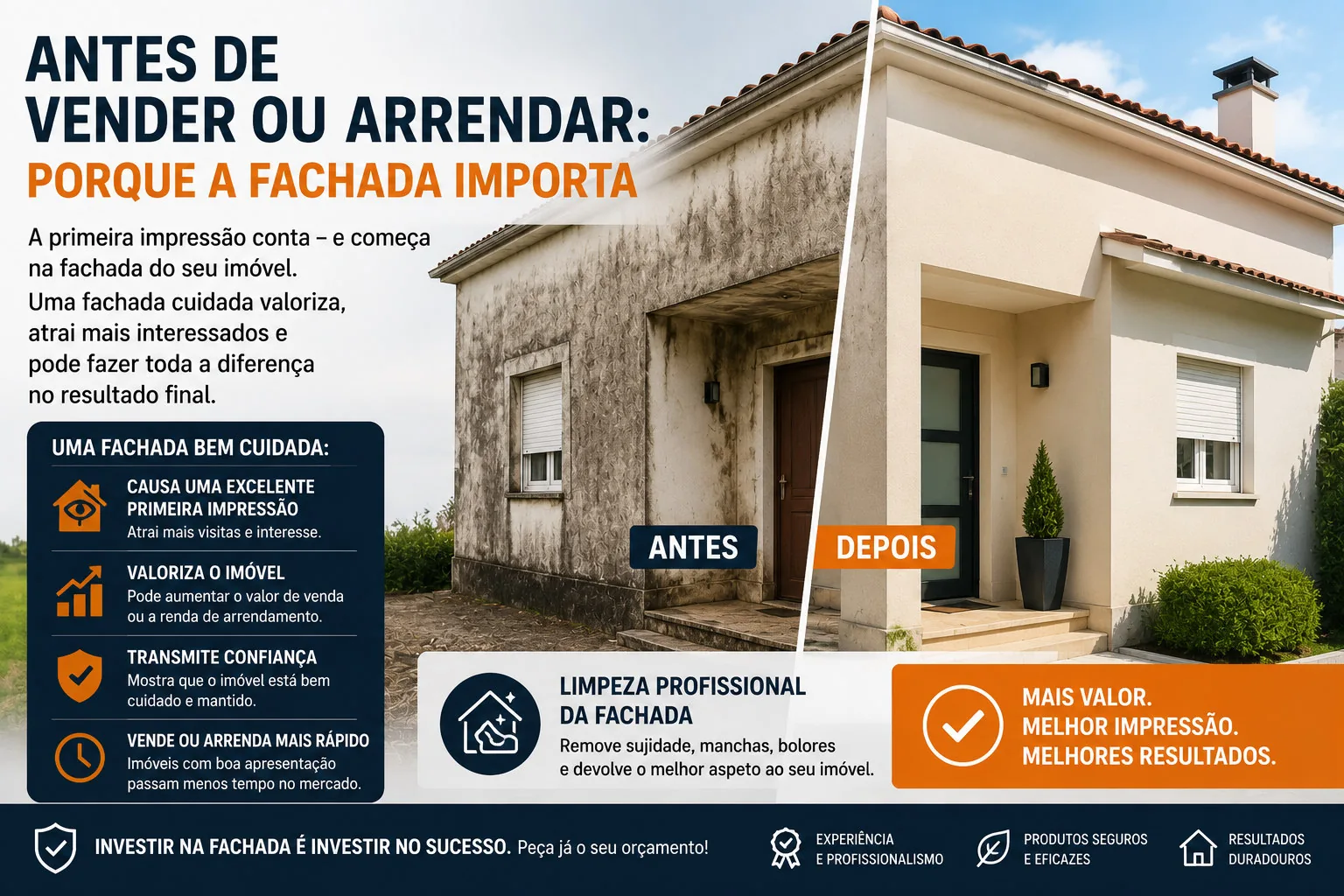 Infográfico: Antes de Vender ou Arrendar: Porque a Fachada Importa